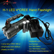 Jexree alta potência recarregável 3500lm lanterna 4 * LED 4 * 18650 bateria